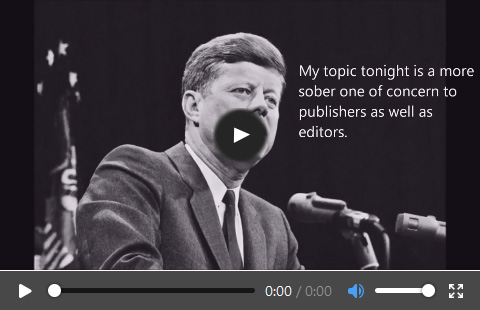 JFK Secret Society Speech to The Press That Killed Him